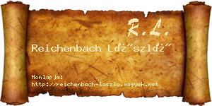 Reichenbach László névjegykártya