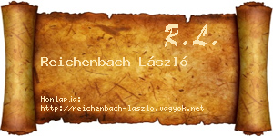 Reichenbach László névjegykártya